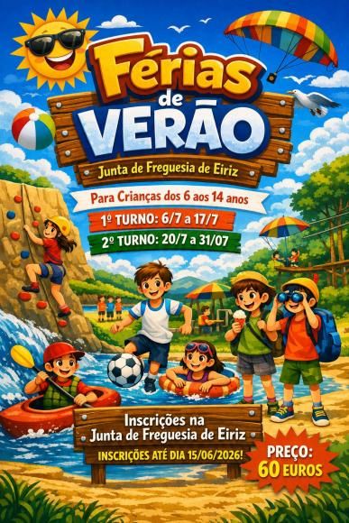 F&eacute;rias Ver&atilde;o -Crian&ccedil;as dos 6 aos 14 anos