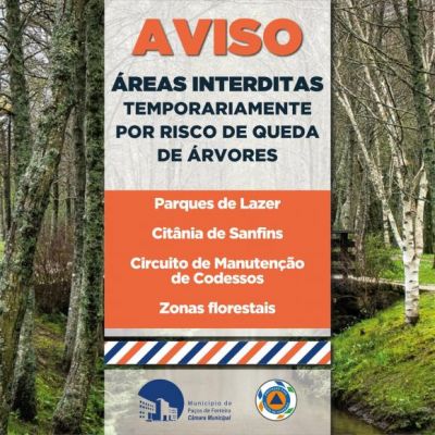 INTERDI&Ccedil;&Atilde;O DE ACESSO A TODOS OS PARQUES DE LAZER E ZONAS FLORESTAIS DO CONCELHO
